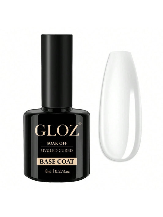 GLOZ Gel Base Coat For Gel Nail Polish Soak Off Upgraded Formula Long-Lasting DIY Home And Nail Salon - Hanmeimei