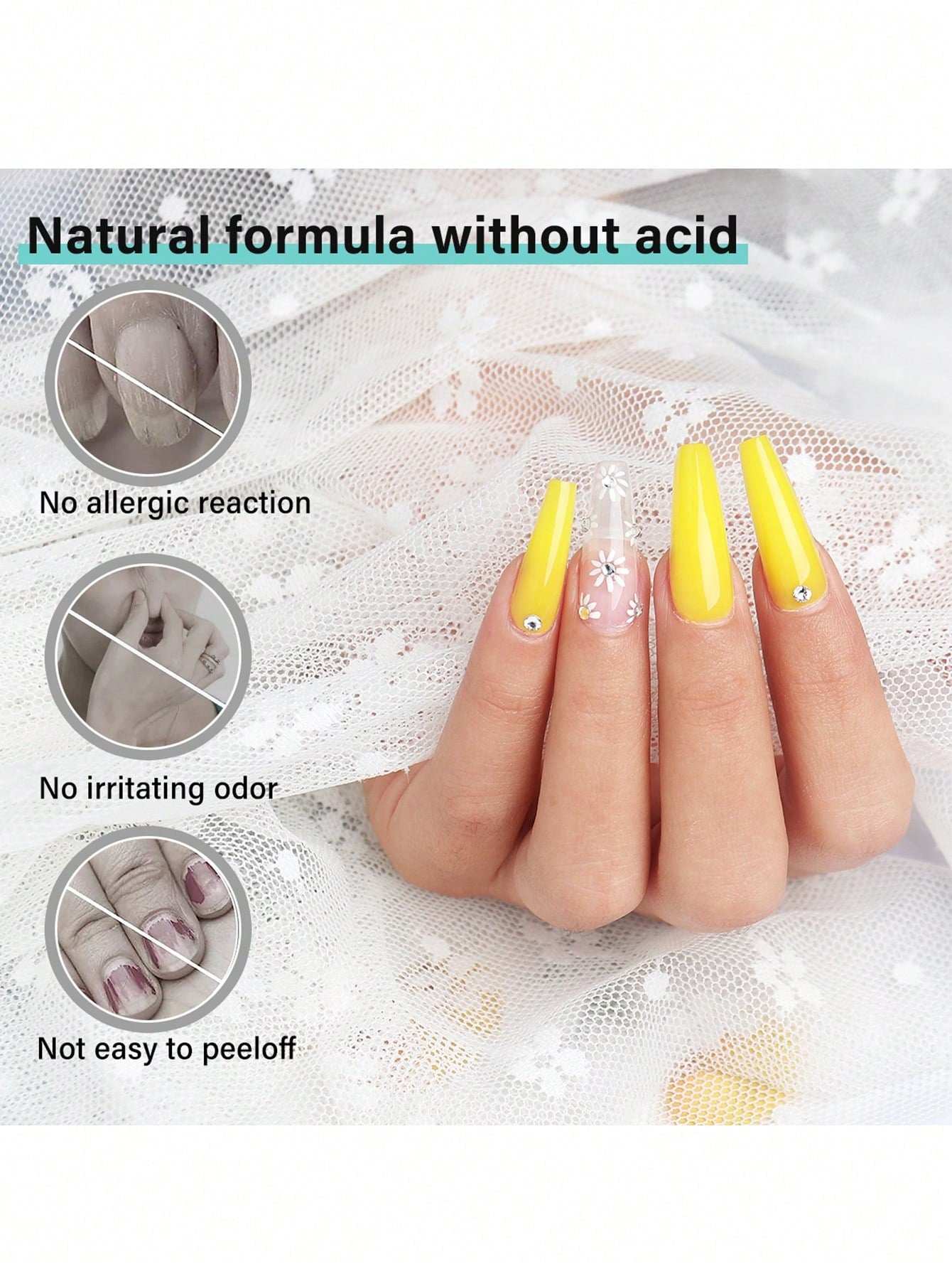 GLOZ Gel Nail Polish Nail Dehydrator And Primer, 2Pcs Acid-Free Natural Nail Prep Dehydrate & Bond Primer Nail Bond, Air Dry Superior Bonding Primer For Acrylic Powder Nail Supplies Set - Hanmeimei