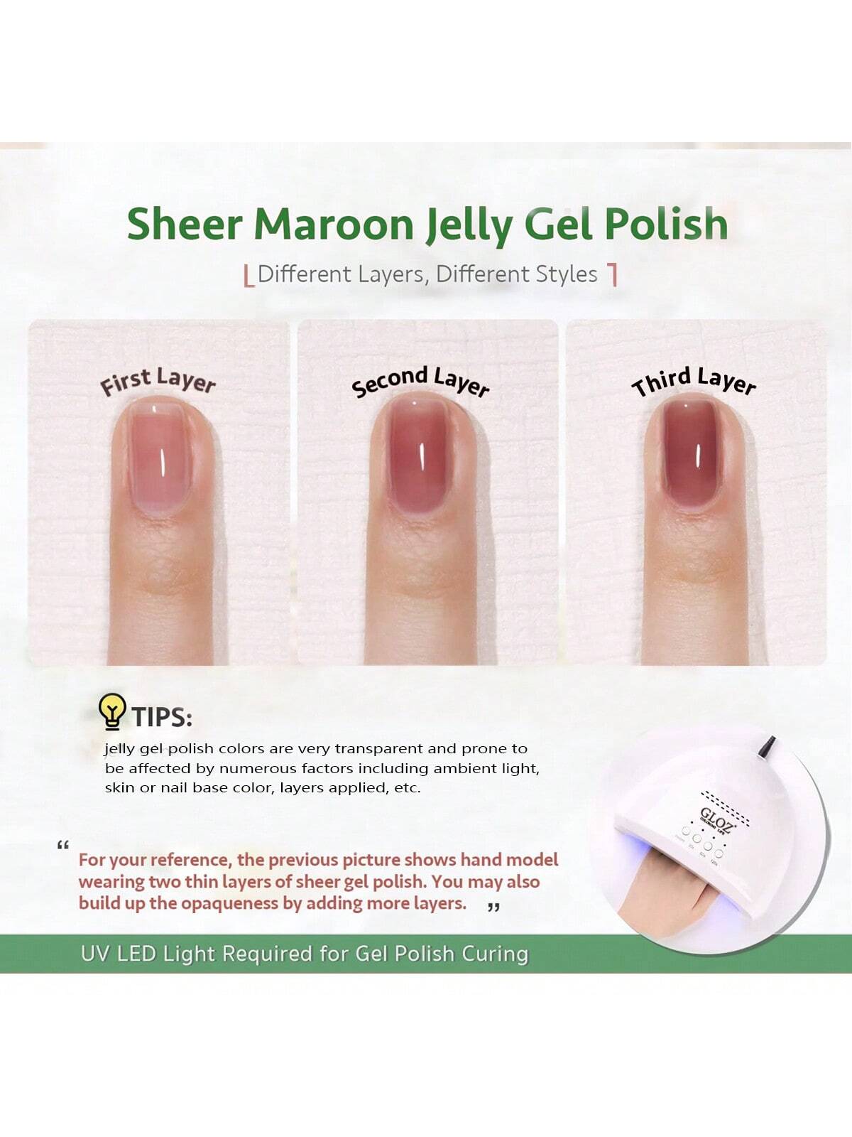 GLOZ Jelly Gel Nail Polish Set 6 Colors Neutral Sheer Milky White Nude Pink Gel Polish Kit Translucent Soak Off Uv Nail Gel Diy Manicure - Hanmeimei