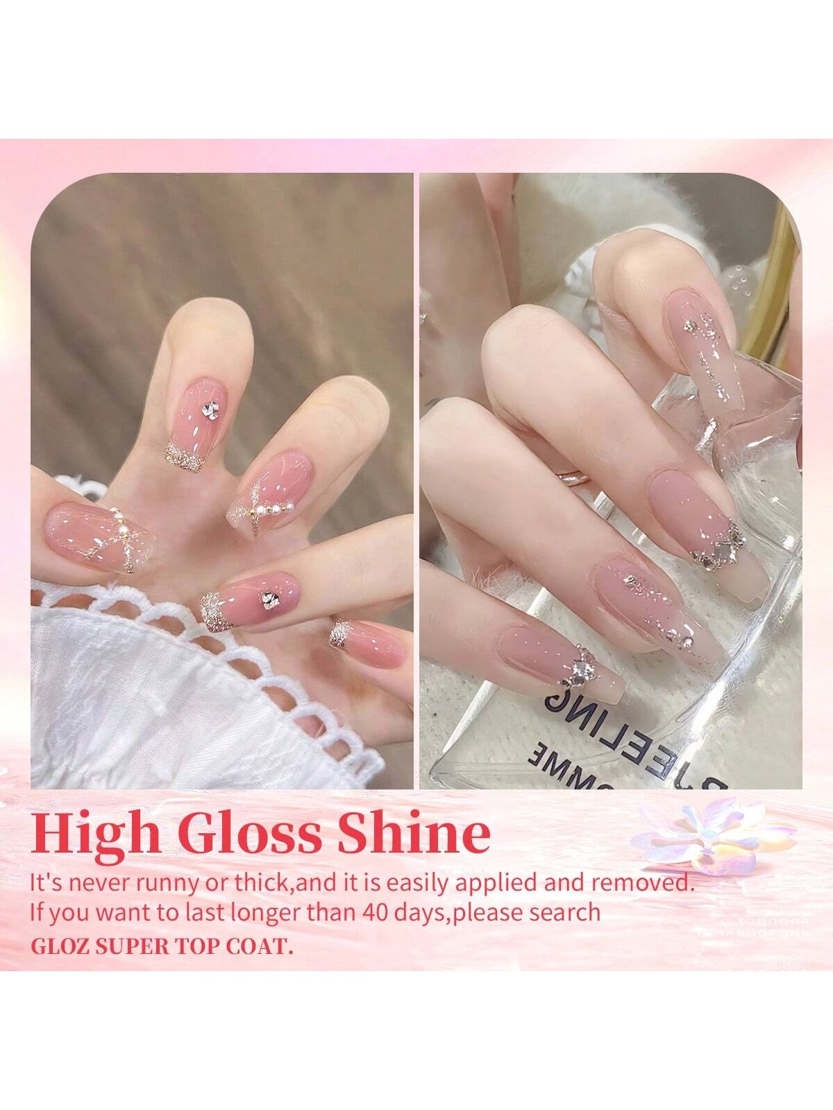 GLOZ Jelly Gel Nail Polish Set 6 Colors Neutral Sheer Milky White Nude Pink Gel Polish Kit Translucent Soak Off Uv Nail Gel Diy Manicure - Hanmeimei