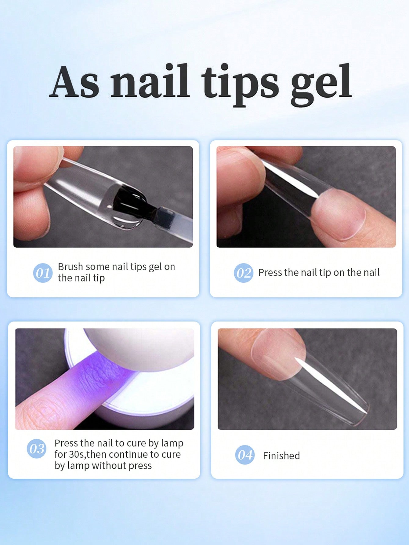 GLOZ Nail Glue Nail Bond Brush In Nail Glue For Press On Nails Nail Tips & Fake Nails Super Strong Nail Glue For Nail Tips Long Lasting Acrylic Nails Gel Glue - Hanmeimei